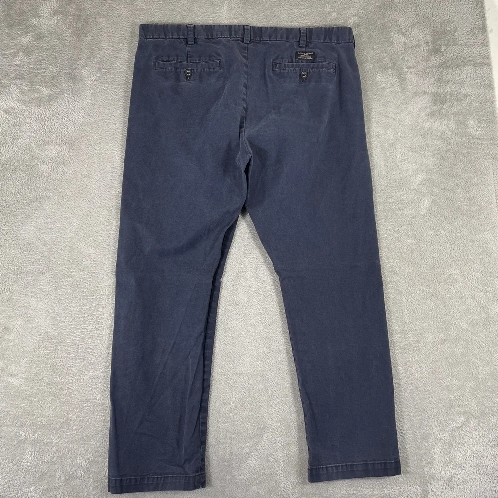 Banana‎ Republic Fulton Skinny Chino Mens 38x30 Navy Blue Stretch Cotton Pants